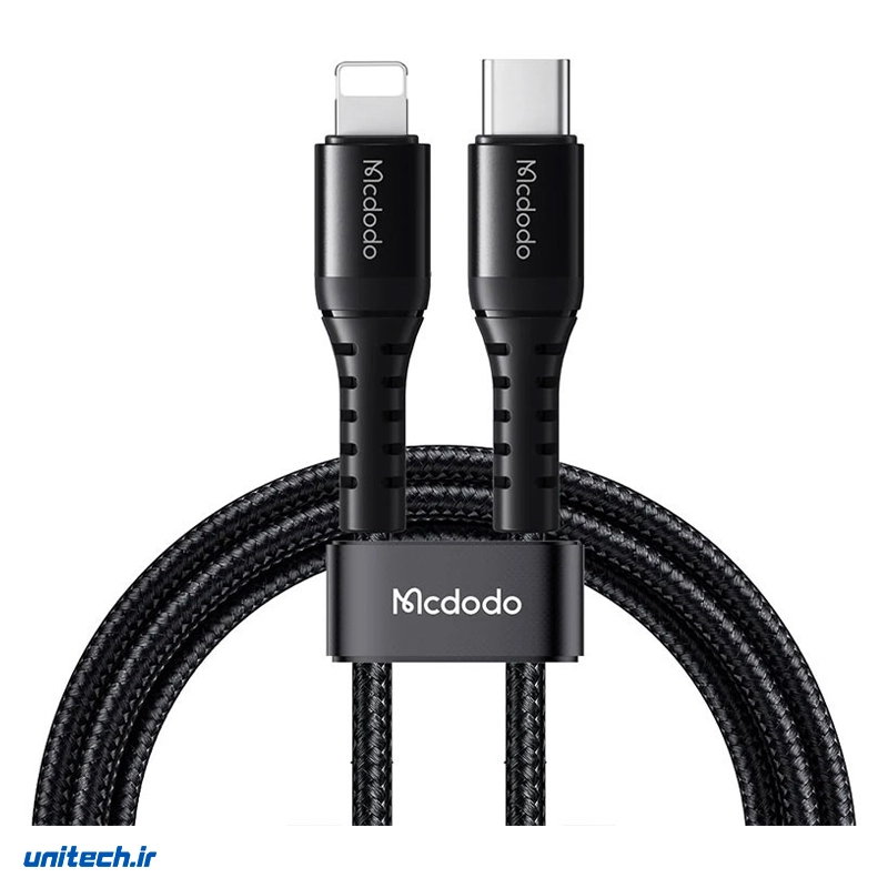 کابل تایپ سی به لایتنینگ فست شارژ 36 وات مک دودو CA 563 طول 1 متر Ocz7e2